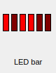 LED bar in the selector